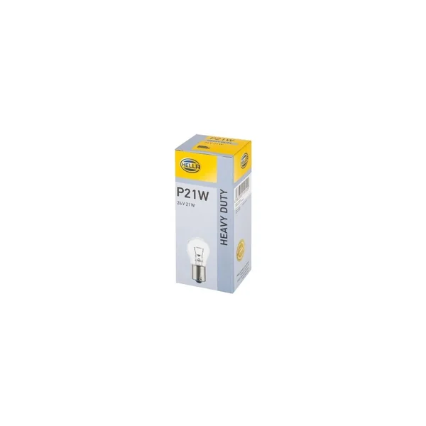Ampoule Halogène 24V P21W Heavy Duty HELLA - Culot BA15s
