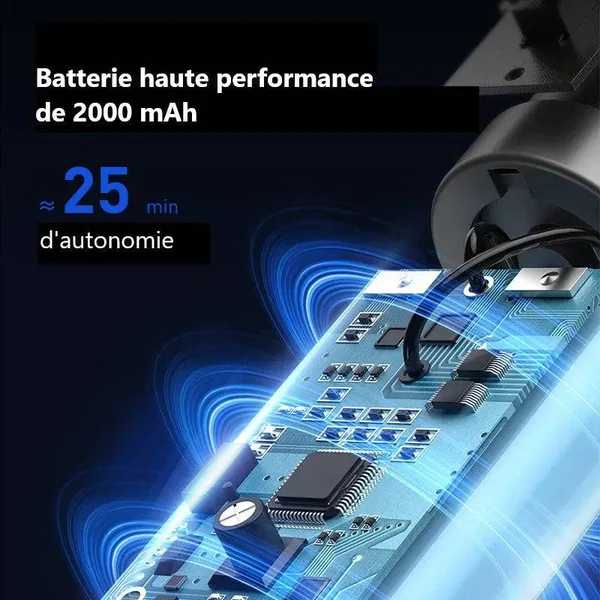 Aspirateur Voiture Sans Fil Puissant 4000Pa | Mini Portable HEPA 2025