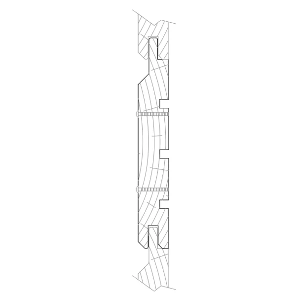 Bardage extérieur Mozéo Sapin du Nord CL3M - 135x21 mm - 3,90 M