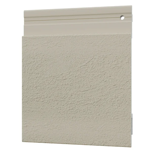 Bardage PVC extérieur Isocel Crépi - 154 mm x 4 m - Ambre Clair