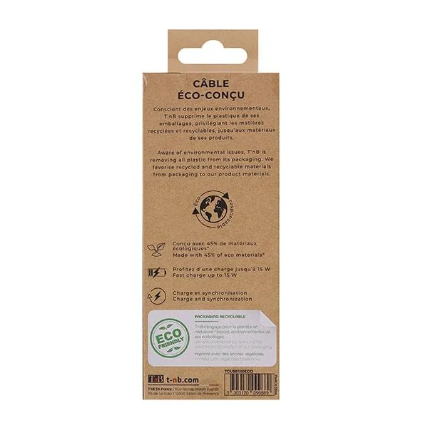 Câble éco USB/USB-C 1.5m TNB