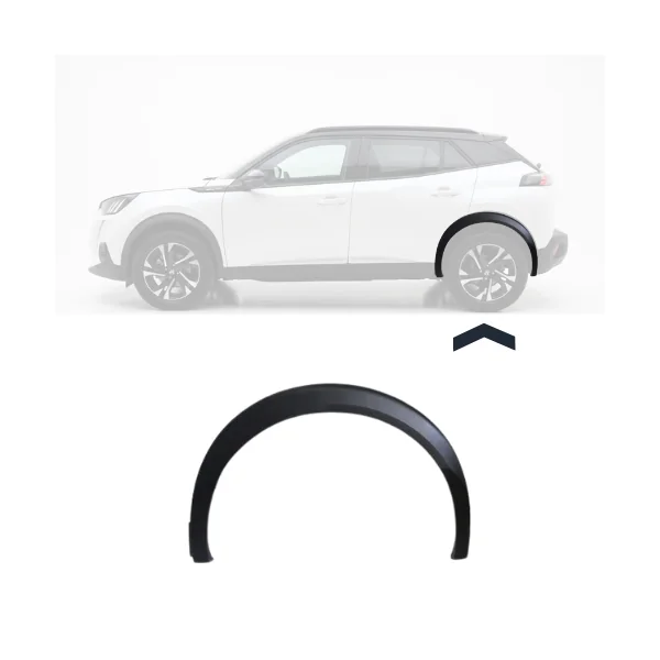 Embout - Tour d'aile arrière gauche pour PEUGEOT 2008 II ph.1 2019-2023, noir, Neuf