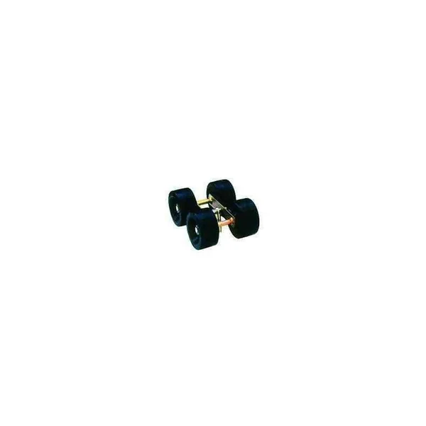 Ensemble de 4 galets noirs diam 140 pour chandelles 40x40
