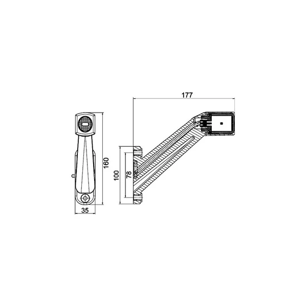 Feu d'encombrement LED Hella AMP - Gauche - 12/24V