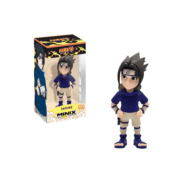 Figurine Sasuke Uchiwa 12 cm sous licence officielle Naruto - MINIX