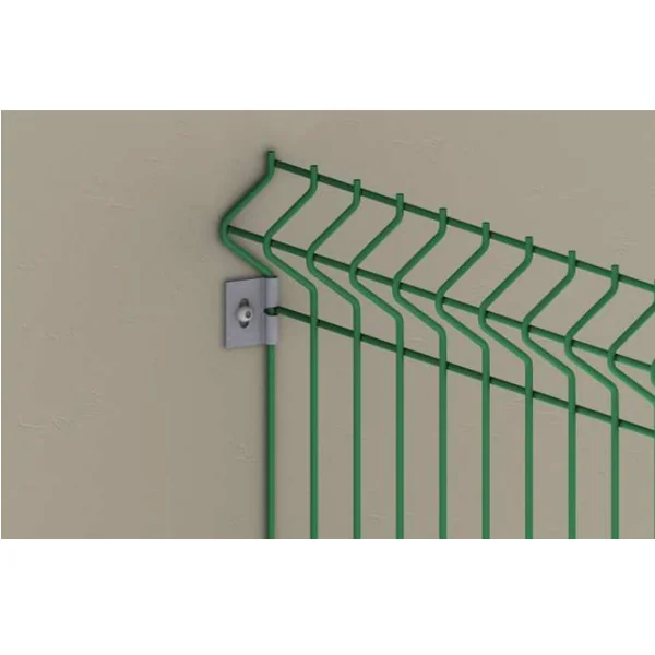 Fixation murale pour grillage rigide Moreda - 10 pièces