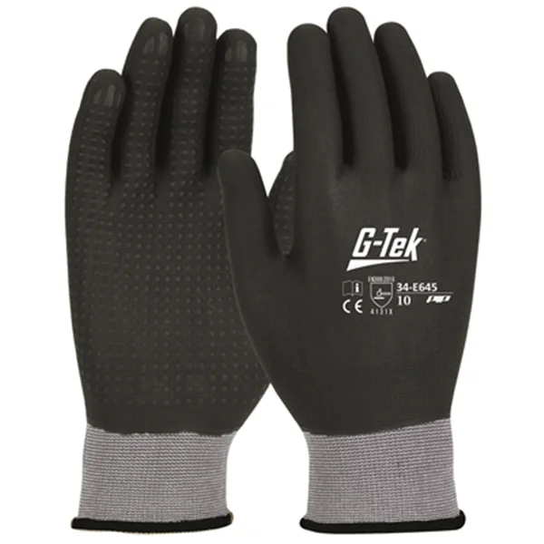 Gant anti-abrasion OBRA enduction nitrile et picots taille 9 34-E6459