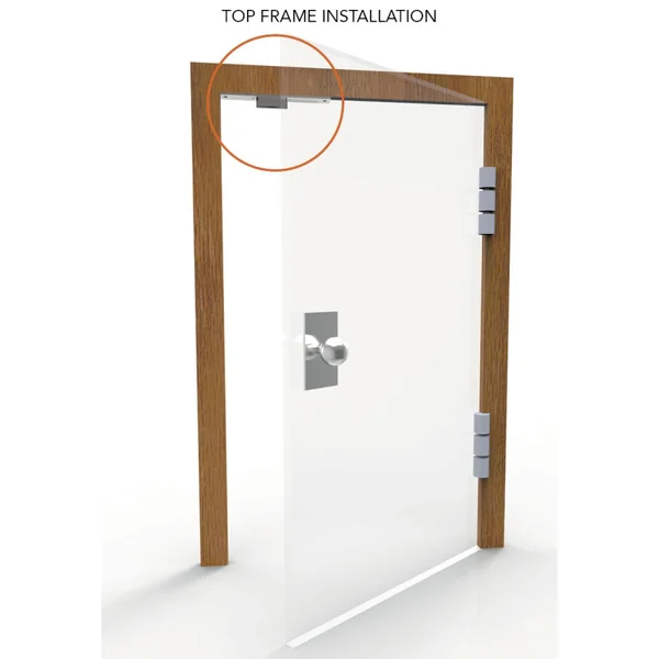 GCHE ÉLECTRIQUE À LARDER À IMPULSION POUR PORTE EN VERRE