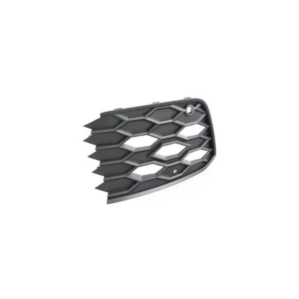 Grille avant droite pour VOLKSWAGEN GOLF VIII GTI/GTD depuis 2020, avec trous, noire, Neuve