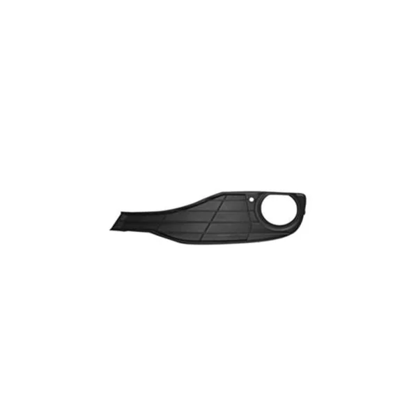Grille Pare chocs avant gauche pour BMW Serie 3 F30, 2012-2014, trou antibrouillard, ouverte, noire, Mod. BASIS, Neuve