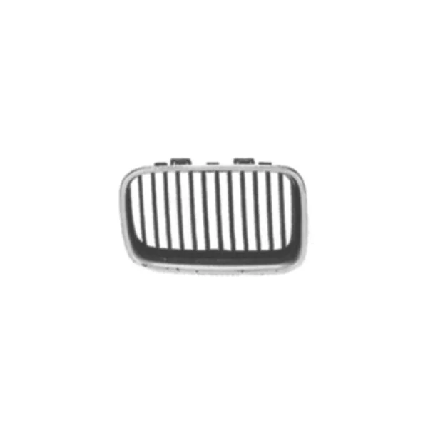 Grille radiateur avant droite pour BMW Serie 3 E36 COUPÉ, 1990-1993, chromée, Neuve