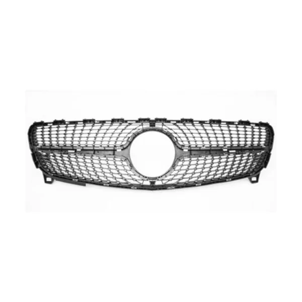 Grille radiateur intérieure pour MERCEDES (W176) CLASSE A 2015-2018, noire, Neuve