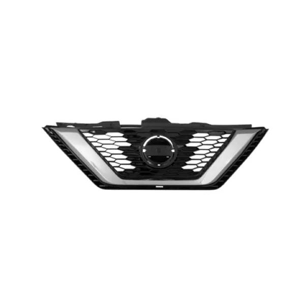 Grille radiateur pour NISSAN QASHQAI II phase 2 2018-2021, noire, moulure chromé, Neuve