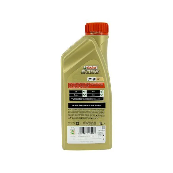 Huile moteur CASTROL Edge 0W20 Ll Iv 1L