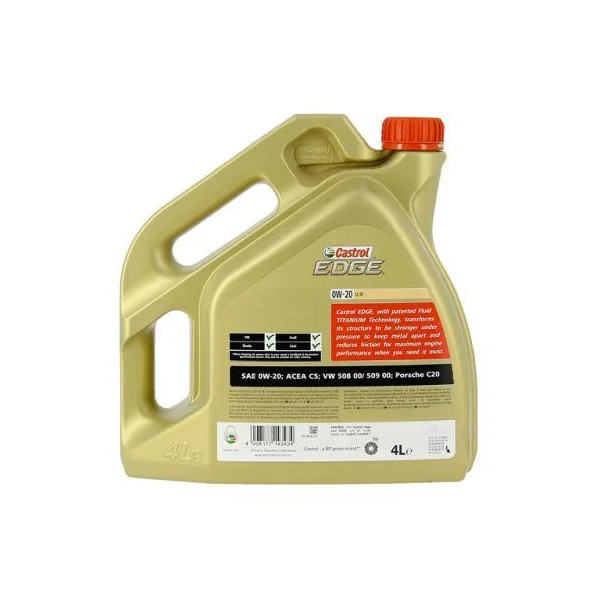 Huile moteur CASTROL Edge 0W20 Ll Iv 4L