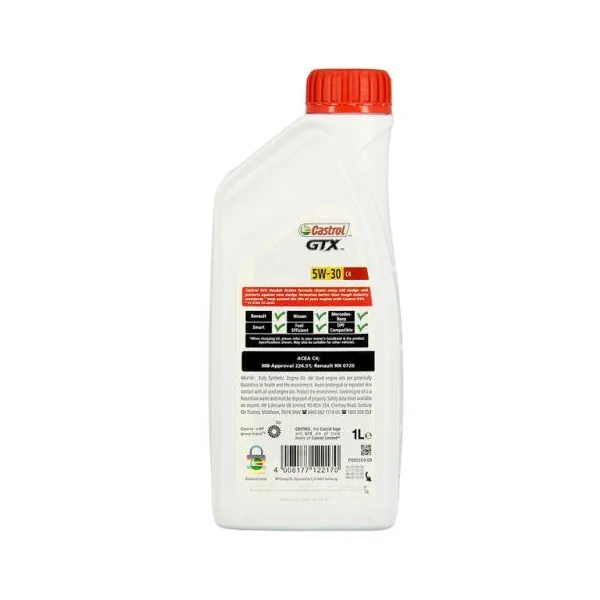 Huile moteur CASTROL Gtx 5W30 C4 1L