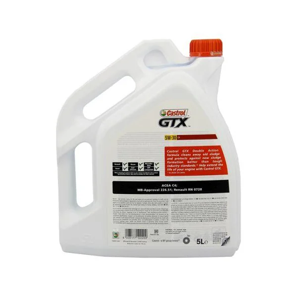 Huile moteur CASTROL Gtx 5W30 C4 5L
