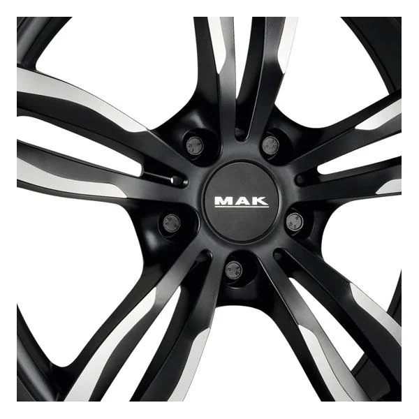 Jante alu MAK LUFT NOIR FACE POLIE 7.5x17 pouces 5x34 ET72.6