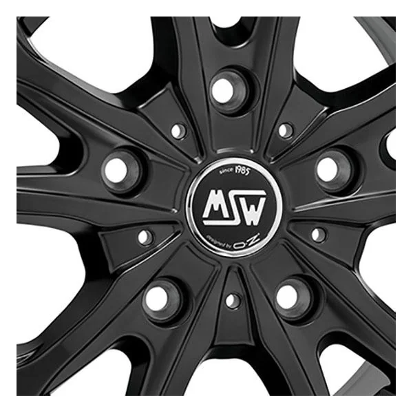 Jante alu MSW MSW48 VAN NOIR MAT 6.5x16 pouces 5x55 ET89.1