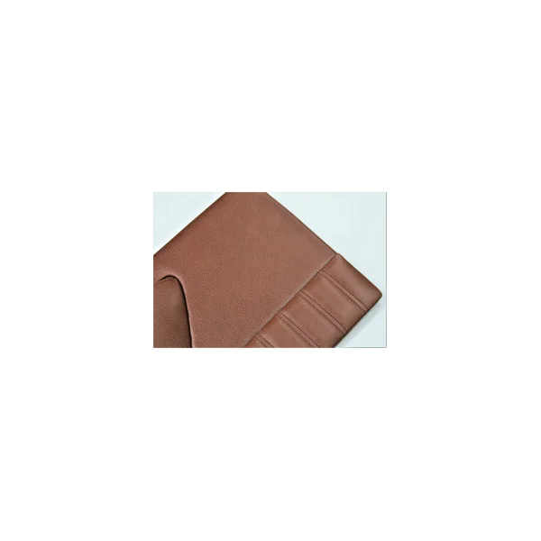 Jeu de 4 Panneaux Porte Pallas Cuir "Marron Foncé"