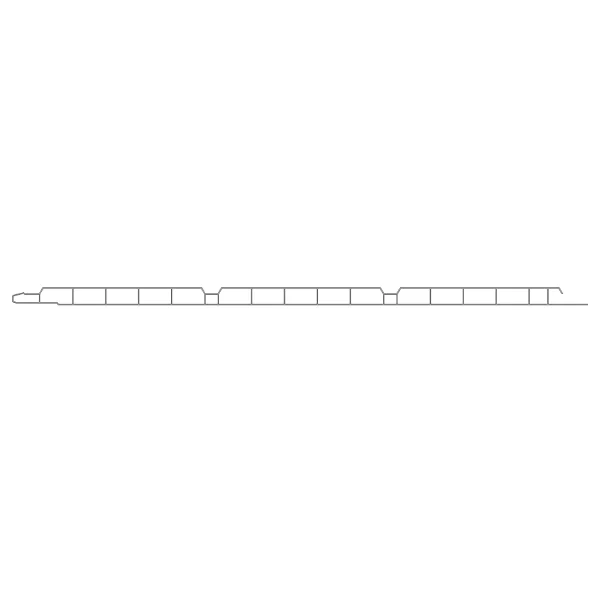 Lambris PVC blanc extérieur - 4 m x 300 MM - 10 mm