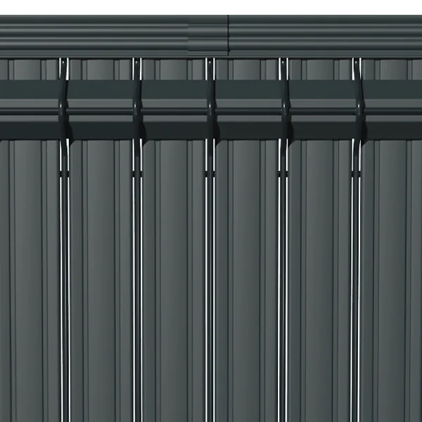 Lamelles PVC pour clôture rigide Moreda - kit d'occultation anthracite