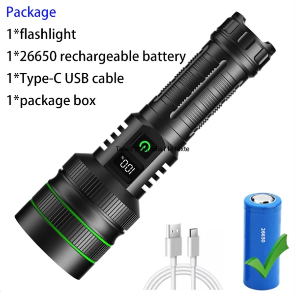 Lampe Torche Voiture Puissante 9000 Lumens PowerBank | -45%
