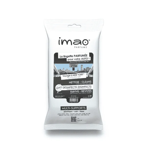 Lingettes parfumées désinfectantes désodorisantes New York - IMAO