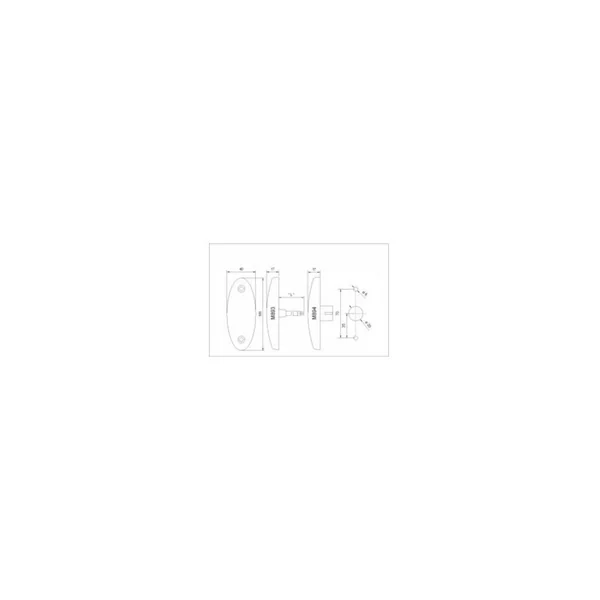 M894 - FEU DE GABARIT LED BLANC 12/24V RUBBOLITE