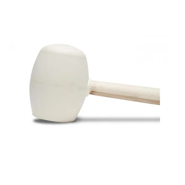 Maillet tête ronde et plate Rubi - Caoutchouc blanc 500gr