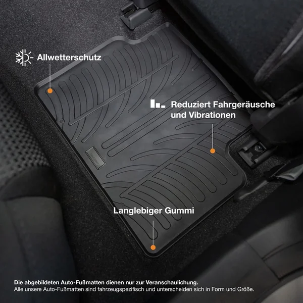 Mini 3 Door Hatchback Rubber Car Mats (2006-2013)