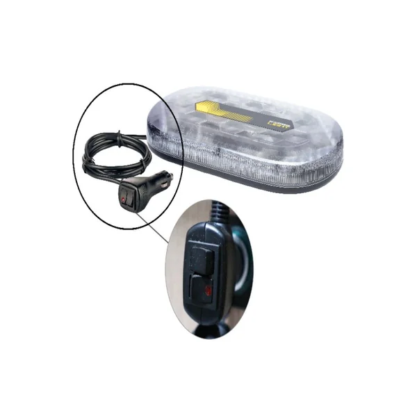Mini Rampe de Toit LED 12/24V Magnétique - 48 LED Haute Intensité – Homologuée ECE R65 & SAE J845