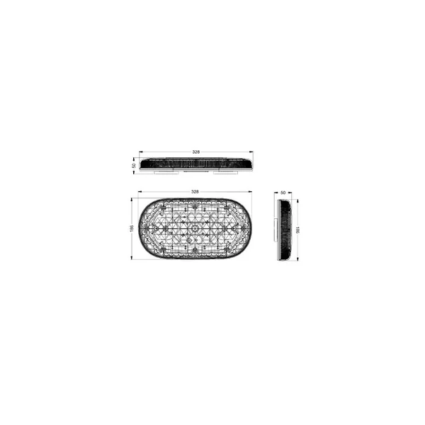 Mini Rampe de Toit LED 12/24V Magnétique - 48 LED Haute Intensité – Homologuée ECE R65 & SAE J845