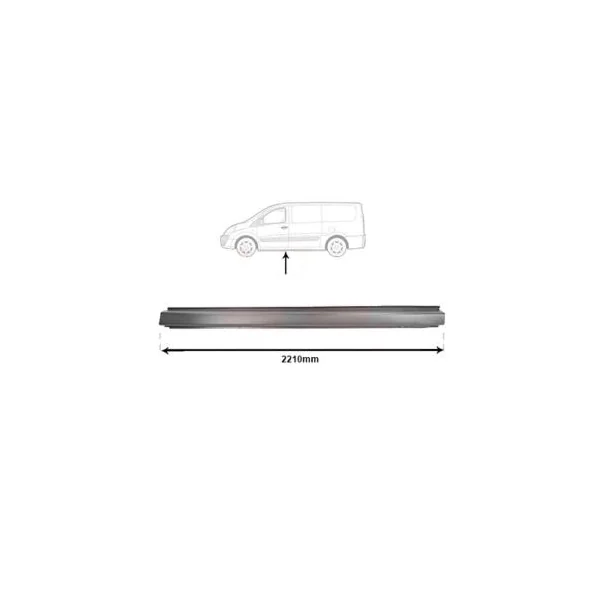 Moulure couverture sous porte gauche pour CITROËN JUMPY II 2007-2016, Mod. Châssis court, Neuve