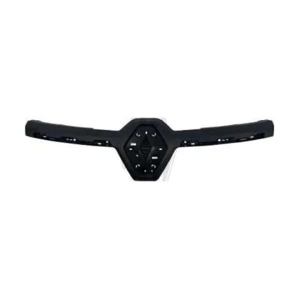 Moulure grille radiateur centrale supérieure pour RENAULT EXPRESS depuis 2021, noire gaufré, Neuve