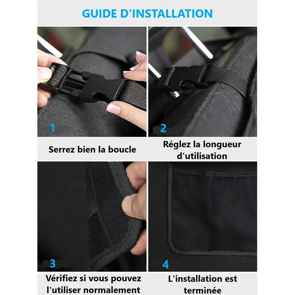Organisateur de rangement pour coffre de voiture