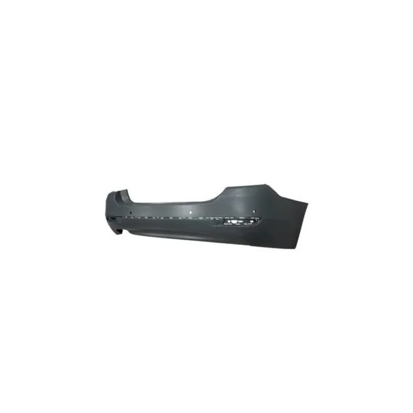 Pare chocs arrière pour BMW Serie 5 F10N, 2013-2016, cache crochet, trous moulure, trous radar + supports, double échappement gauche, Mod. 4 portes, Neuf à peindre