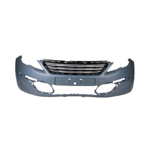 Pare chocs avant pour PEUGEOT 308 II phase 1, 2013-2017, Mod. BUSINESS, avec grille radiateur, avec cache crochet, Neuf à peindre