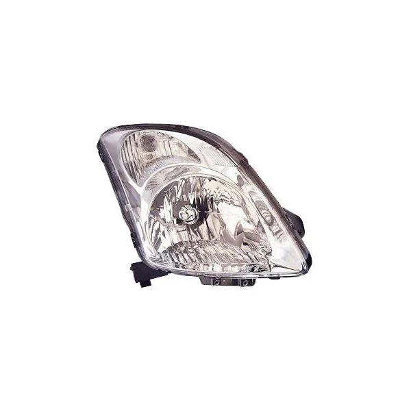 Phare Optique avant droit pour SUZUKI SWIFT, 2005-2010, H4, corps chromé, Neuf