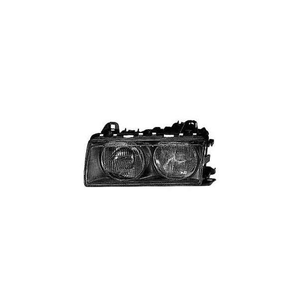 Phare optique avant gauche pour BMW Serie 3 E36 COUPÉ, 1993-1998, H7+H7, Mod. 2/4 portes, Neuf
