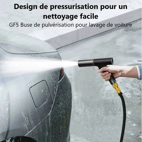Pistolet Lavage Haute Pression 4000 PSI avec Tuyau Inclus - Kit Complet