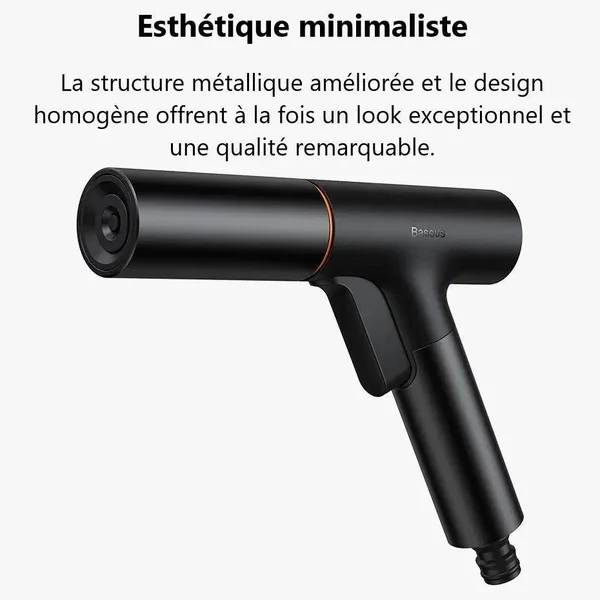 Pistolet Lavage Haute Pression 4000 PSI avec Tuyau Inclus - Kit Complet