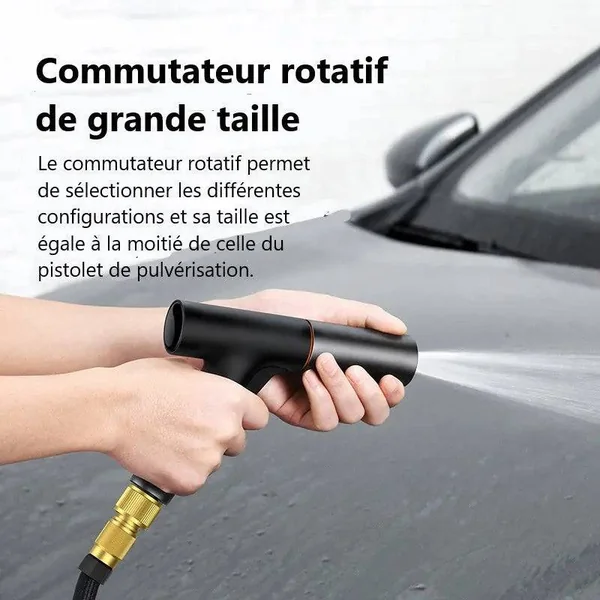 Pistolet Lavage Haute Pression 4000 PSI avec Tuyau Inclus - Kit Complet