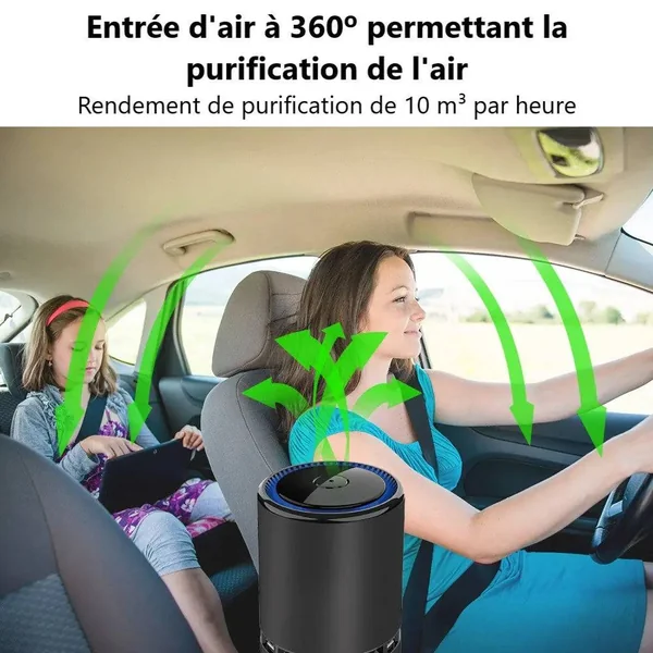 Purificateur d'Air Voiture Ioniseur 10M Ions | -20%
