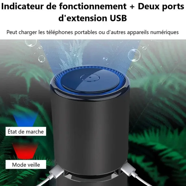 Purificateur d'Air Voiture Ioniseur 10M Ions | -20%
