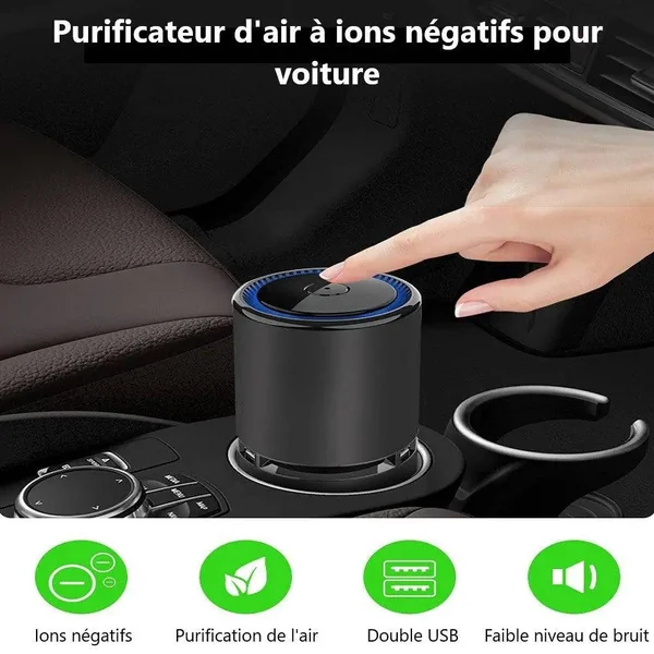Purificateur d'Air Voiture Ioniseur 10M Ions | -20%