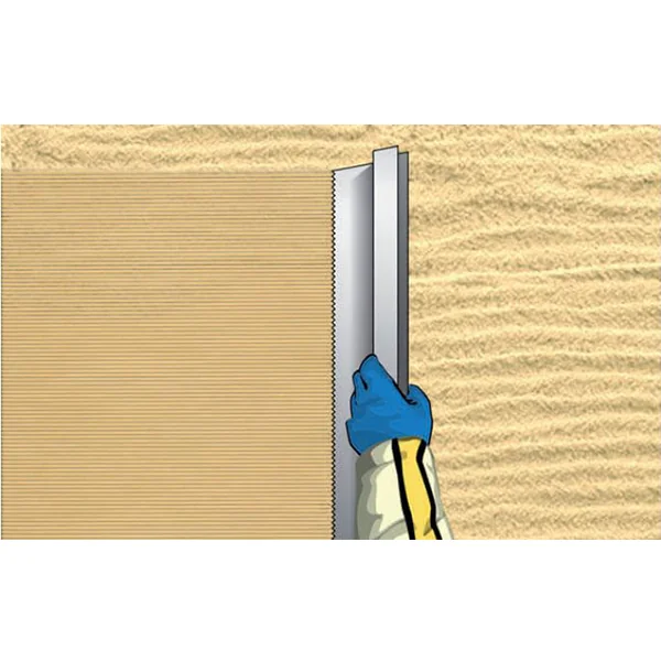 Règle crantée forme H Taliaplast enduits monocouches longueur 1,20 m