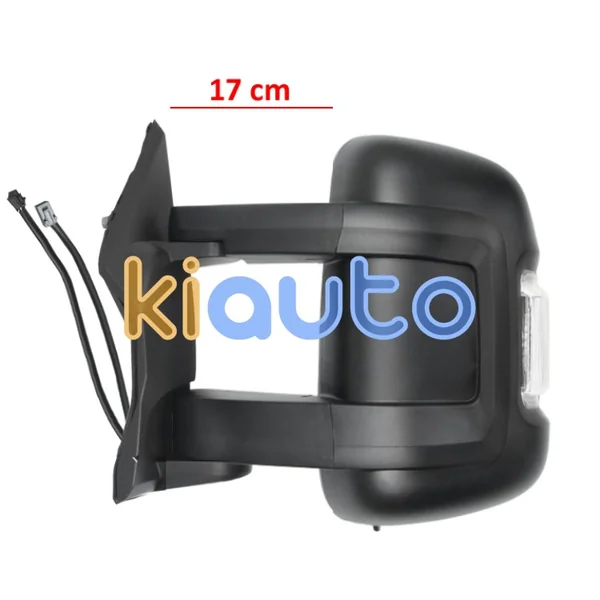 RÉTROVISEUR PEUGEOT BOXER 2014-2026 BRAS 17cm / ÉLÉCTRIQUE / CHAUFFANT / FEU CLIGNOTANT BLANC (WY5W) / 2 VERRES / AVEC SONDE / GAUCHE