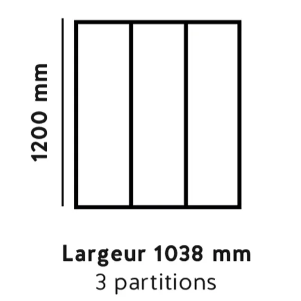 Verrière atelier - 1200,0 MM x 1038,0 MM - Qualité garantie - Coulidoor